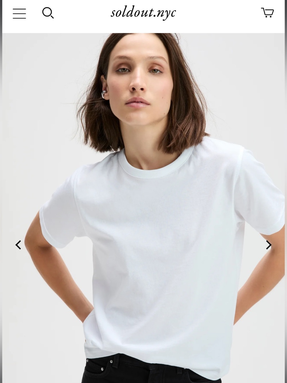 Sold Out NYC iconically soft perfect white tee